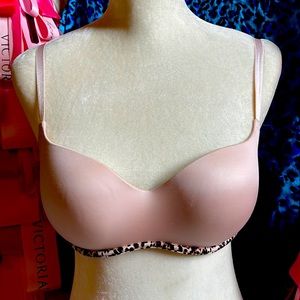 VS Tan/leopard Balconnet Bra